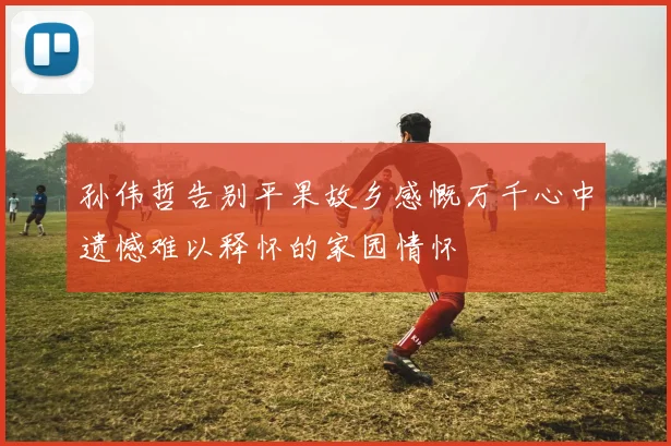 孙伟哲告别平果故乡感慨万千心中遗憾难以释怀的家园情怀